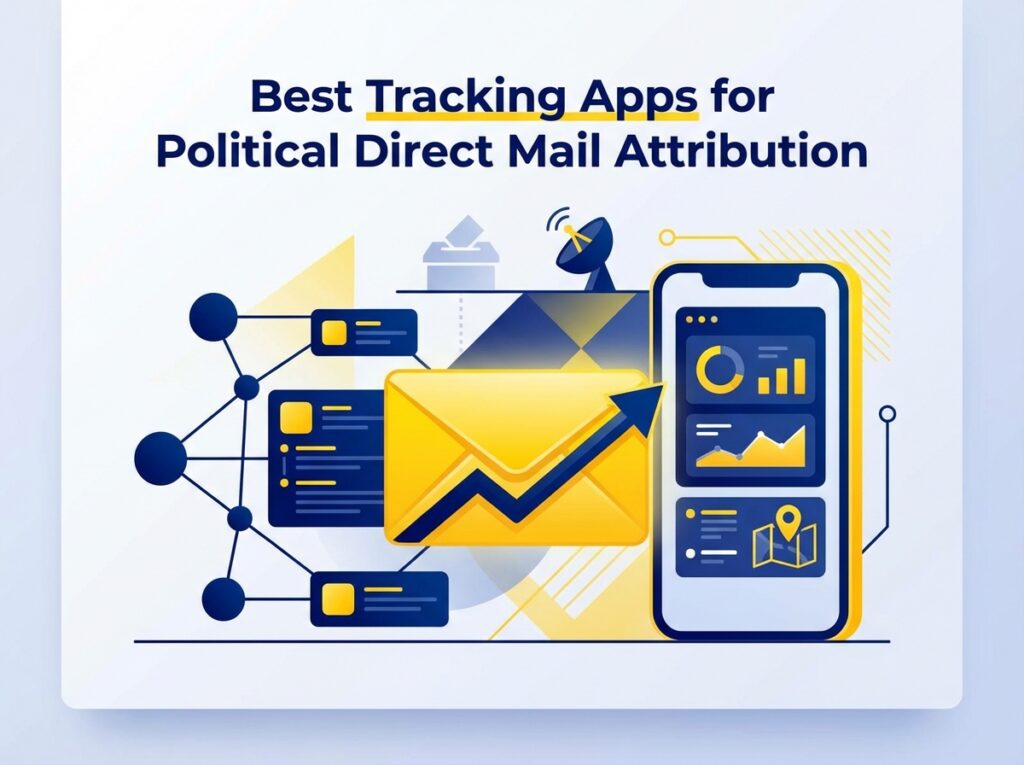 Dashboard showing metrics for the Best Tracking Apps for Political Direct Mail Attribution