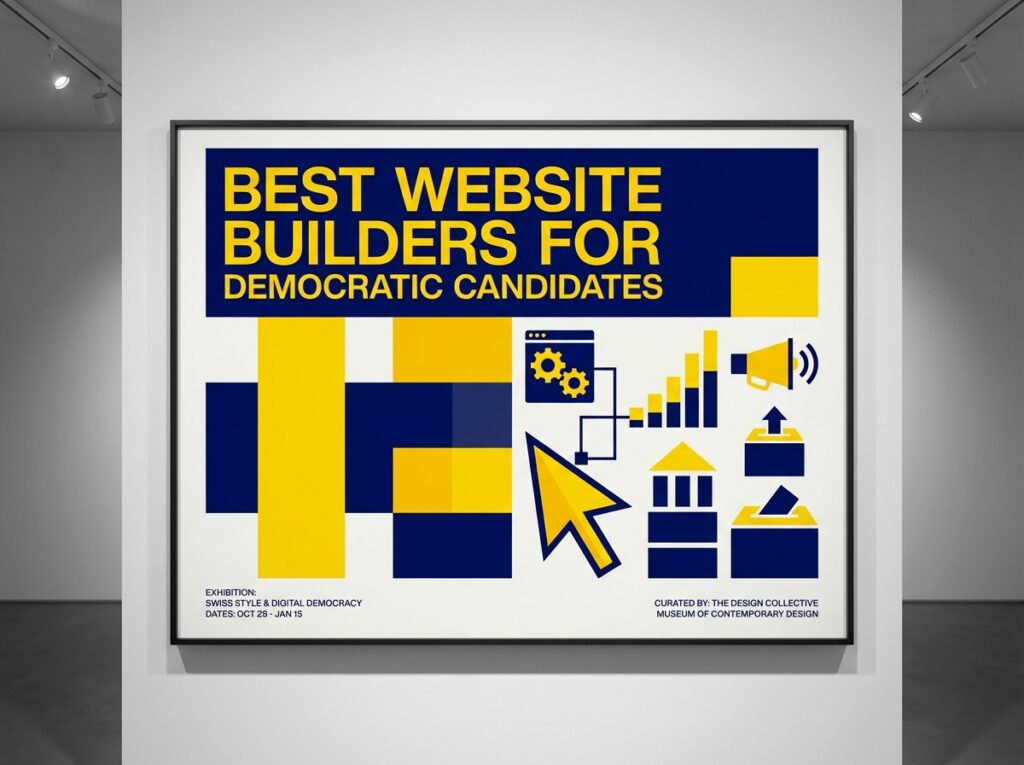Comparison of website builders for democratic political campaigns including NationBuilder and Wix