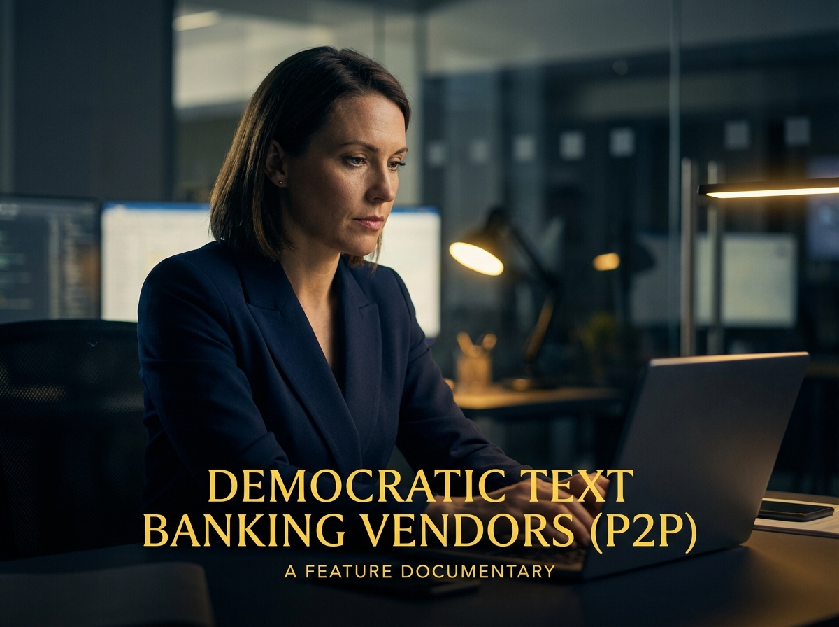 Volunteer using Democratic Text Banking Vendors (P2P) dashboard