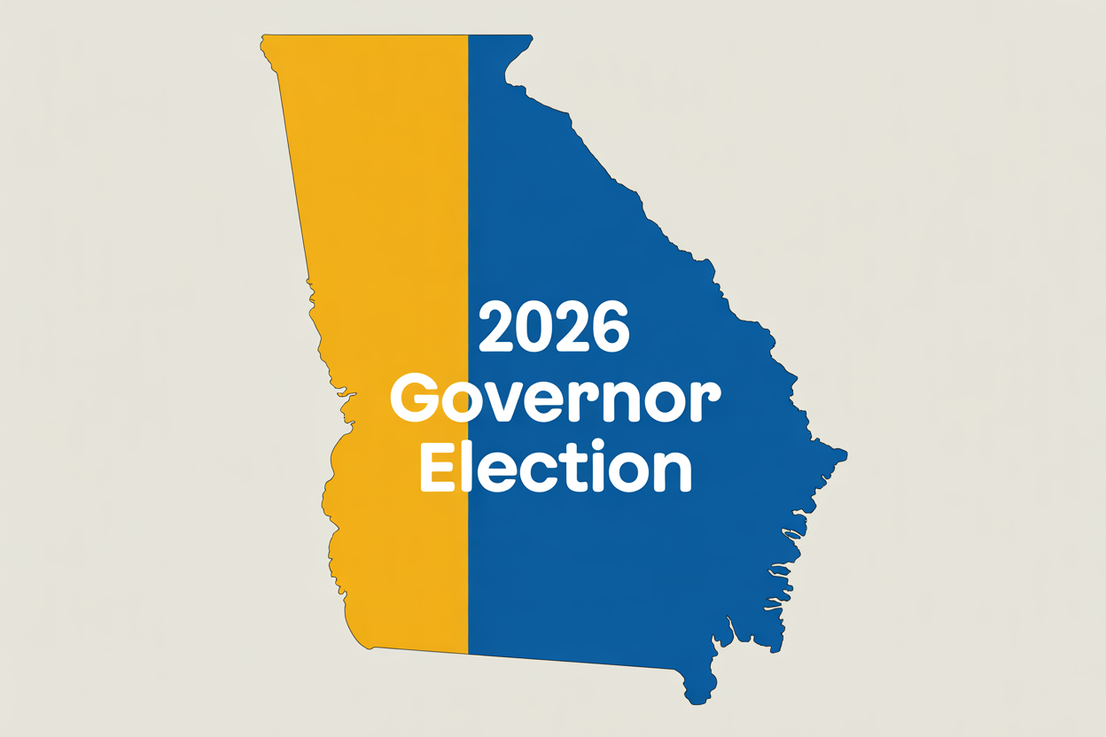 Map of Georgia highlighting the 2026 Governor election.