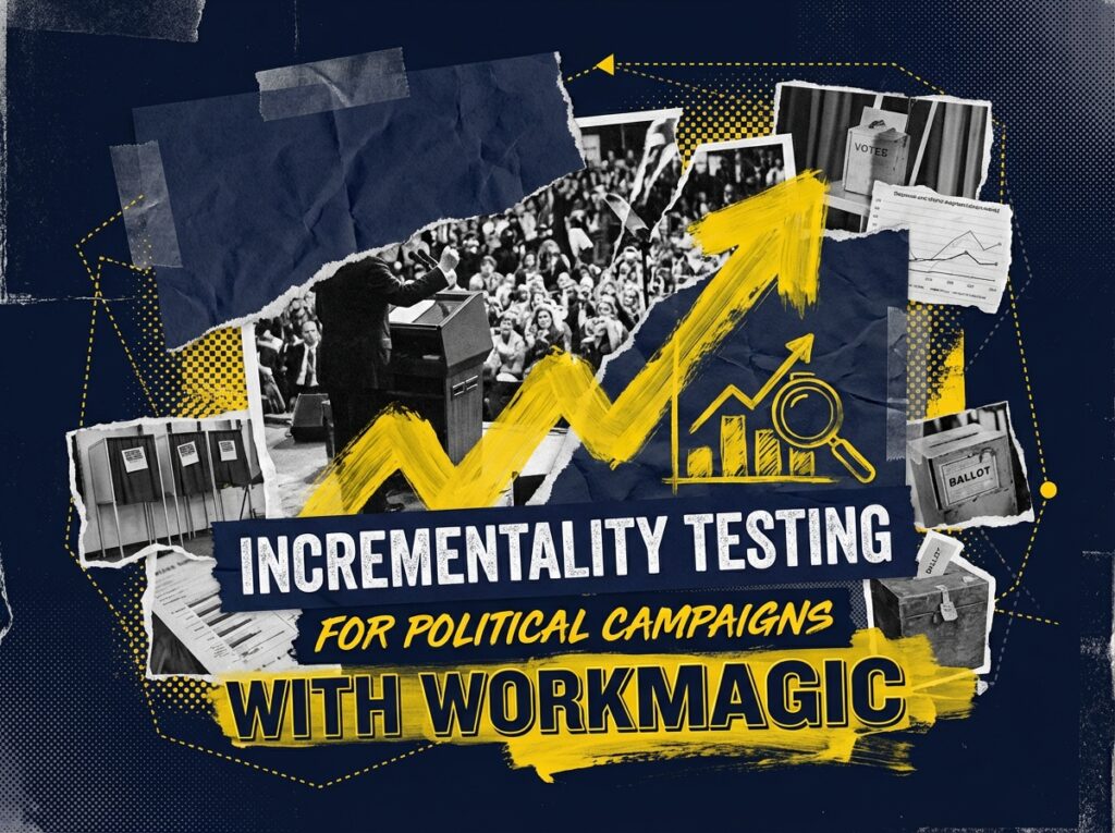Chart showing incrementality lift in a political campaign geography