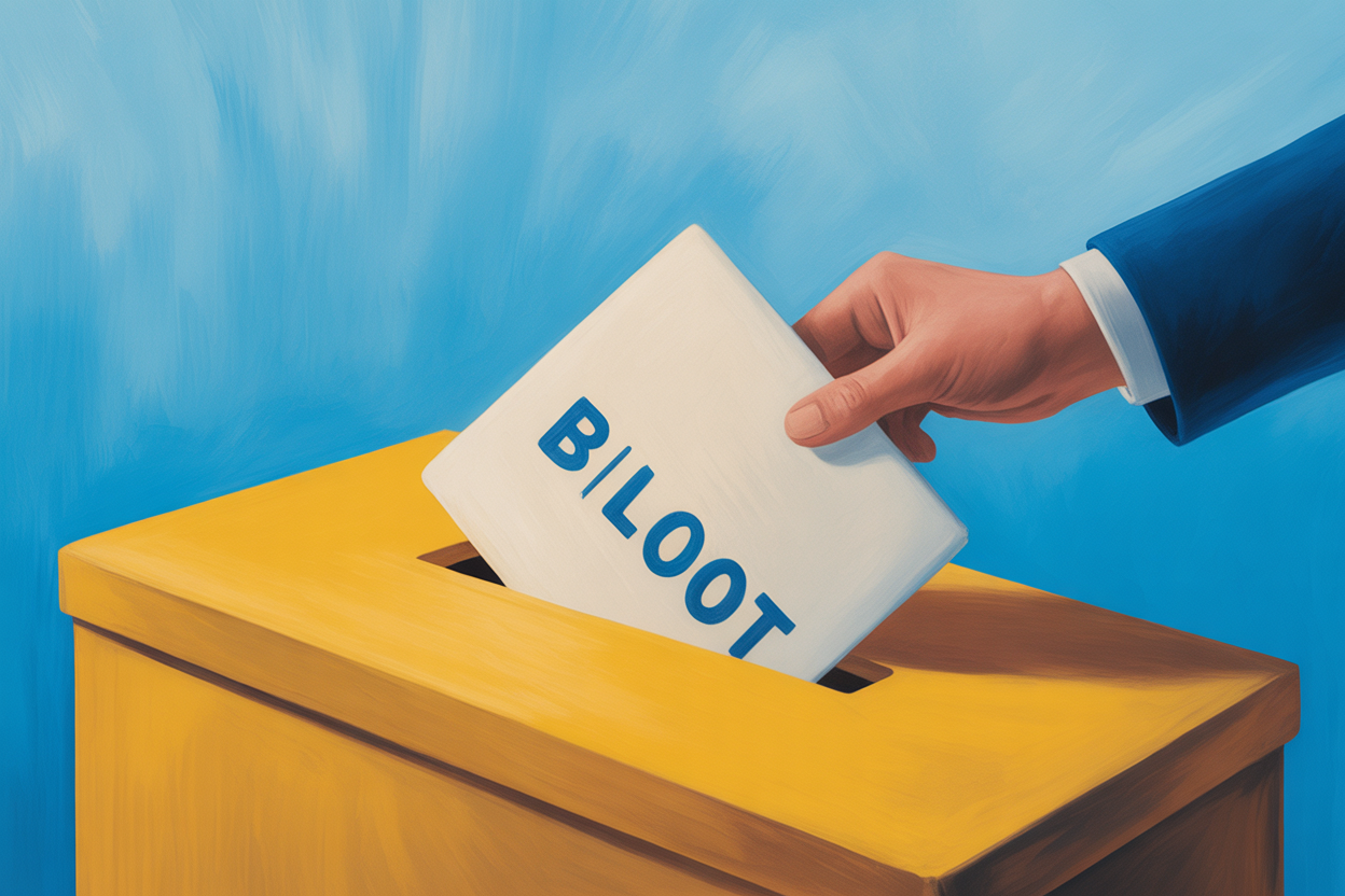 Election ballots being cast in Nebraska during the 2026 governor’s race.