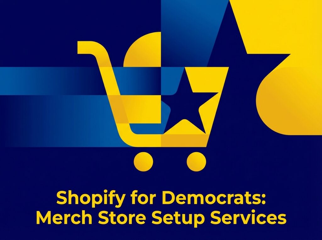 Shopify for Democrats merch store setup services dashboard and analytics