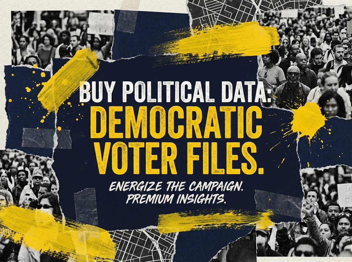Graph showing pricing comparison for buying political data democratic voter files