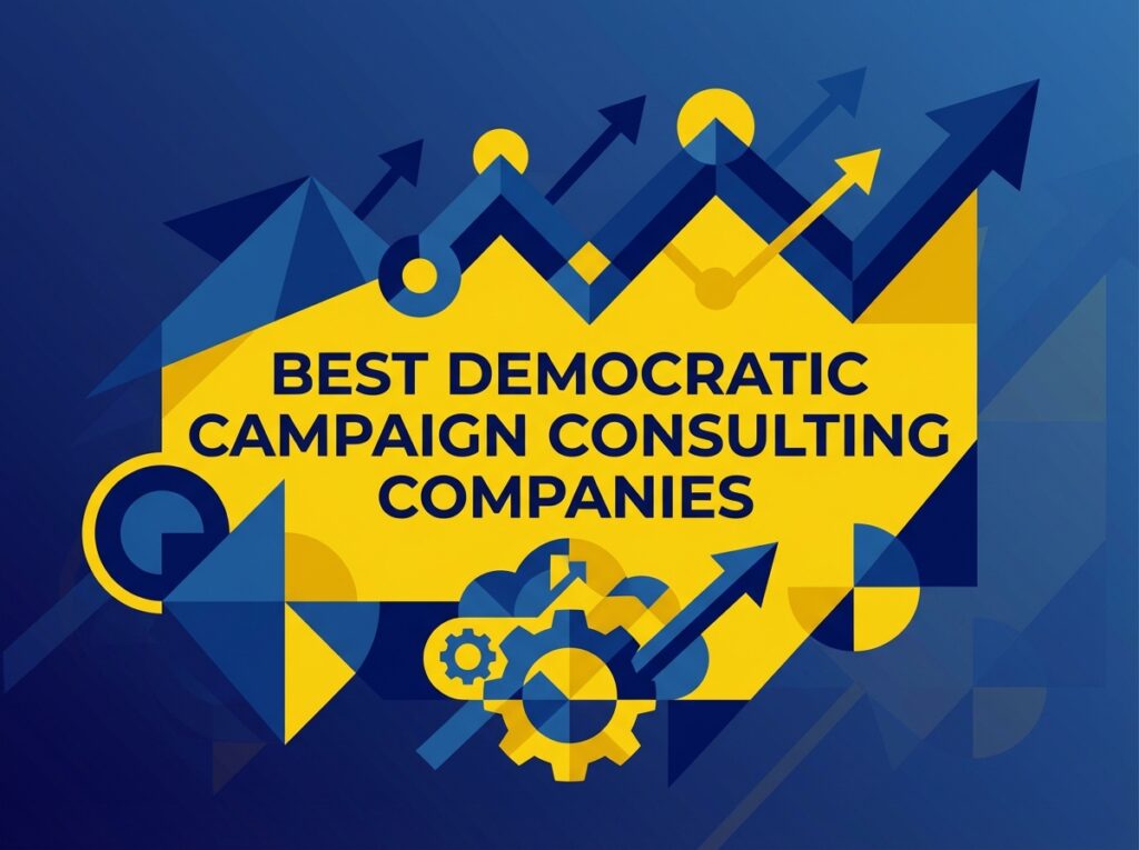 Team analyzing voter data for best democratic campaign consulting companies