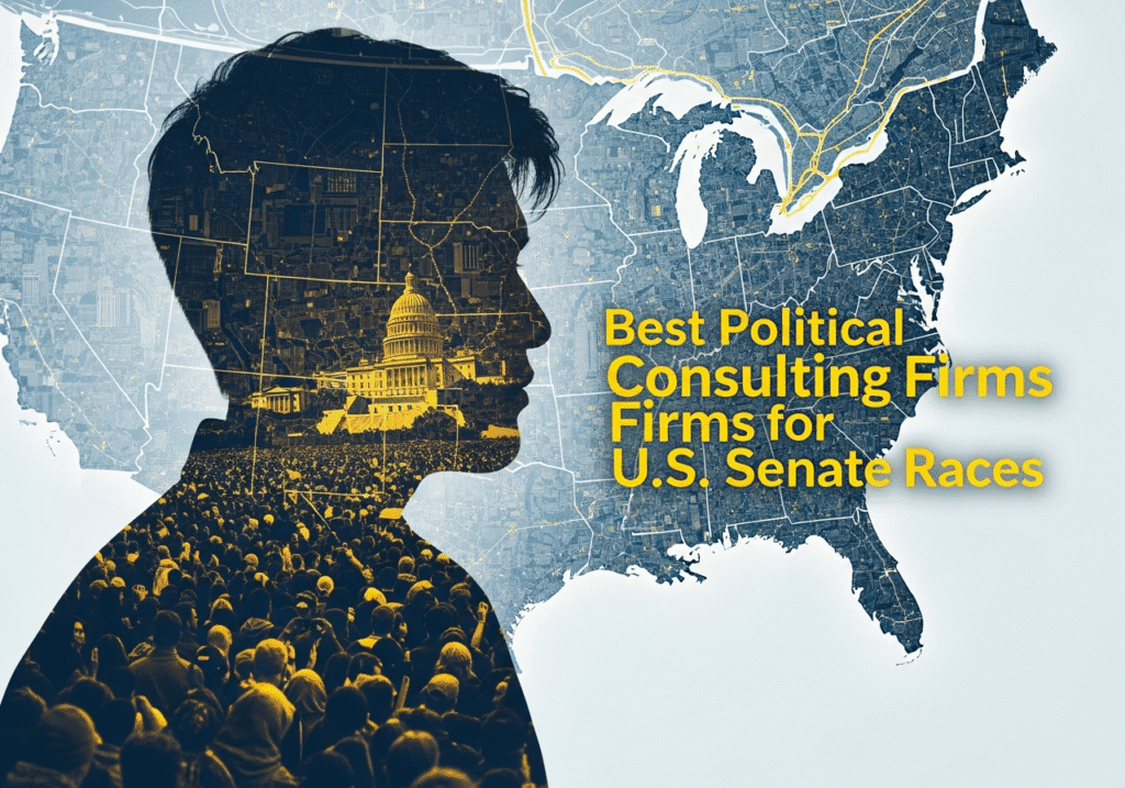 Graph showing market share of best political consulting firms for U.S. Senate races