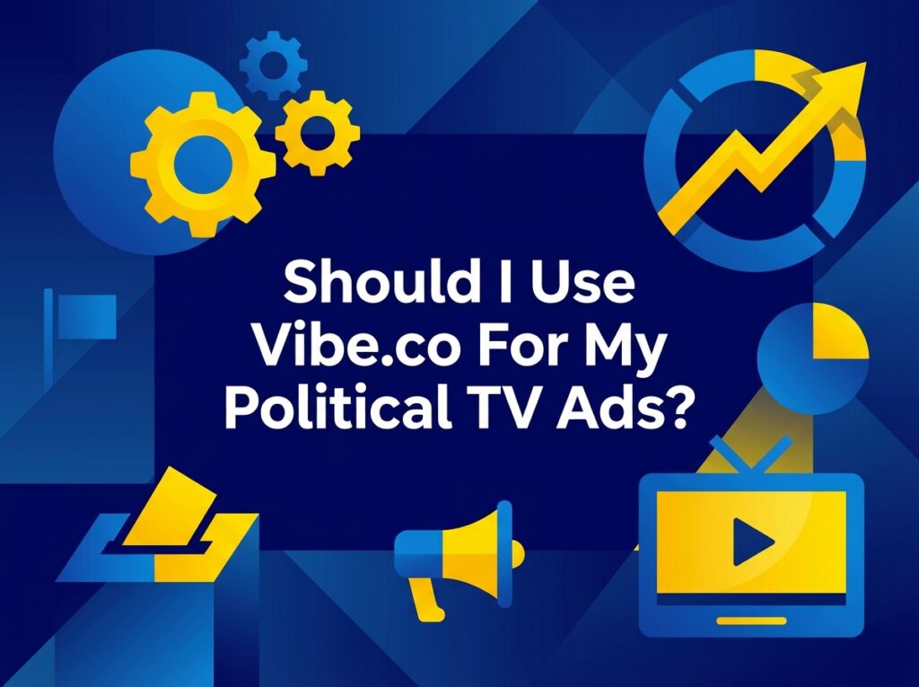 Dashboard view of Vibe.co showing political ad targeting options
