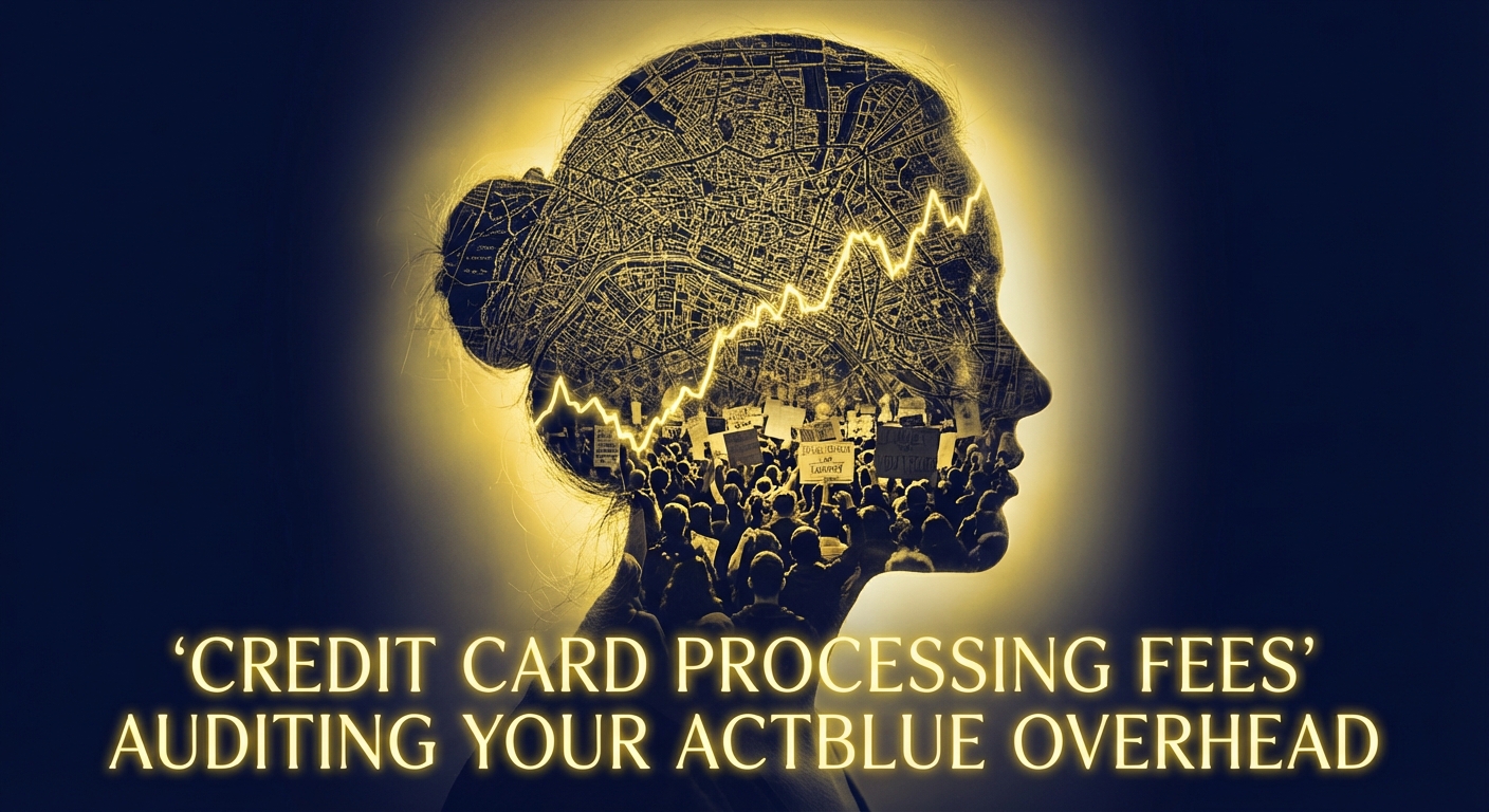 Chart showing credit card processing fees auditing your actblue overhead for democratic campaigns