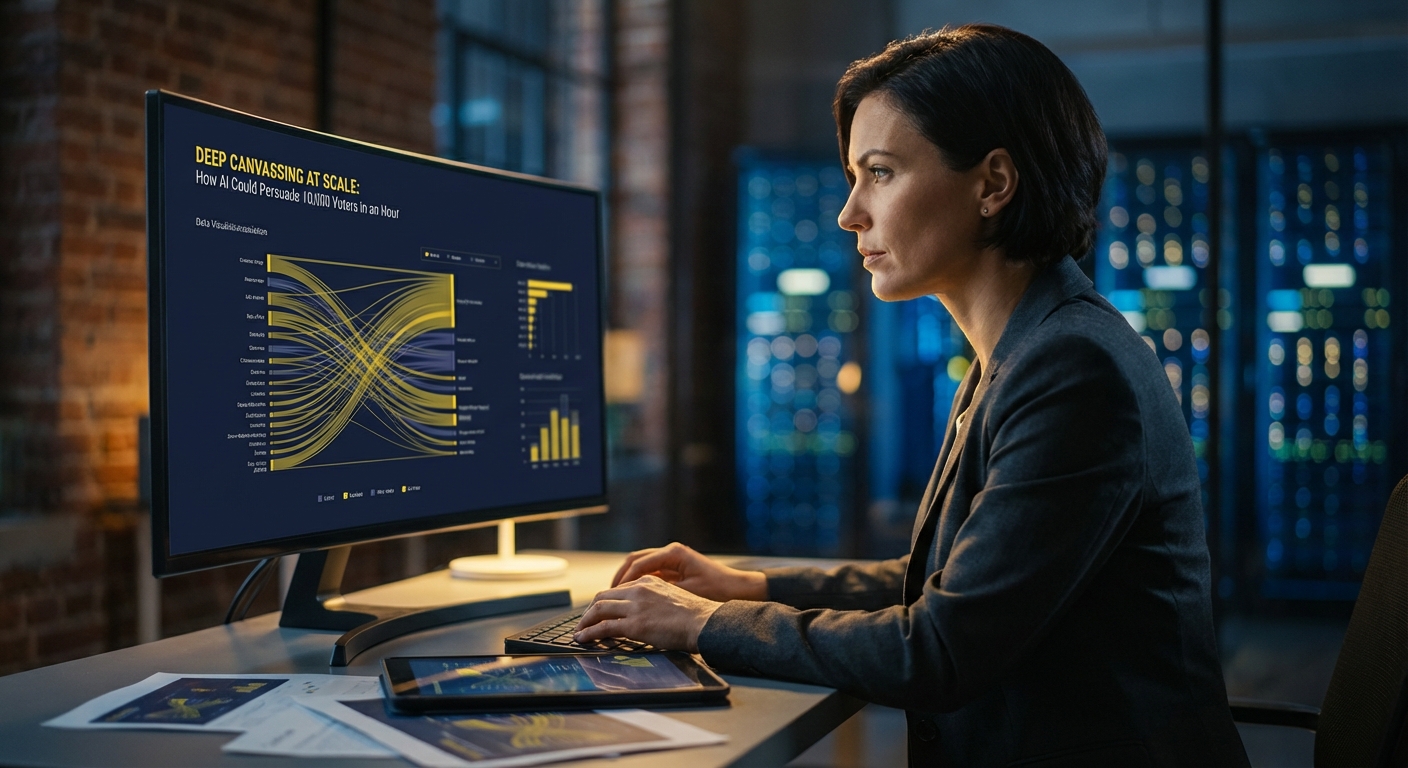 Campaign volunteers using AI software for deep canvassing