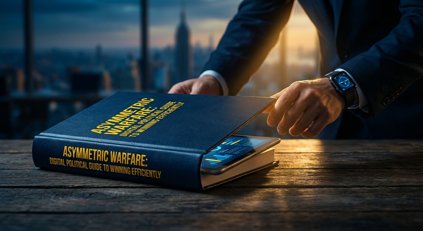 Digital strategy map showing asymmetric warfare tactics for political campaigns