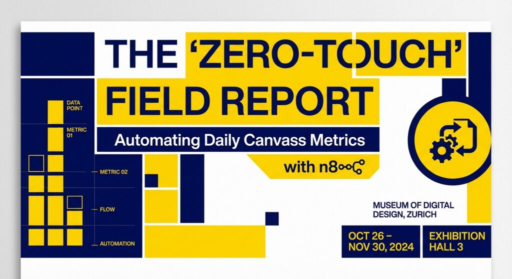 Dashboard showing automated daily canvass metrics for a Democratic campaign
