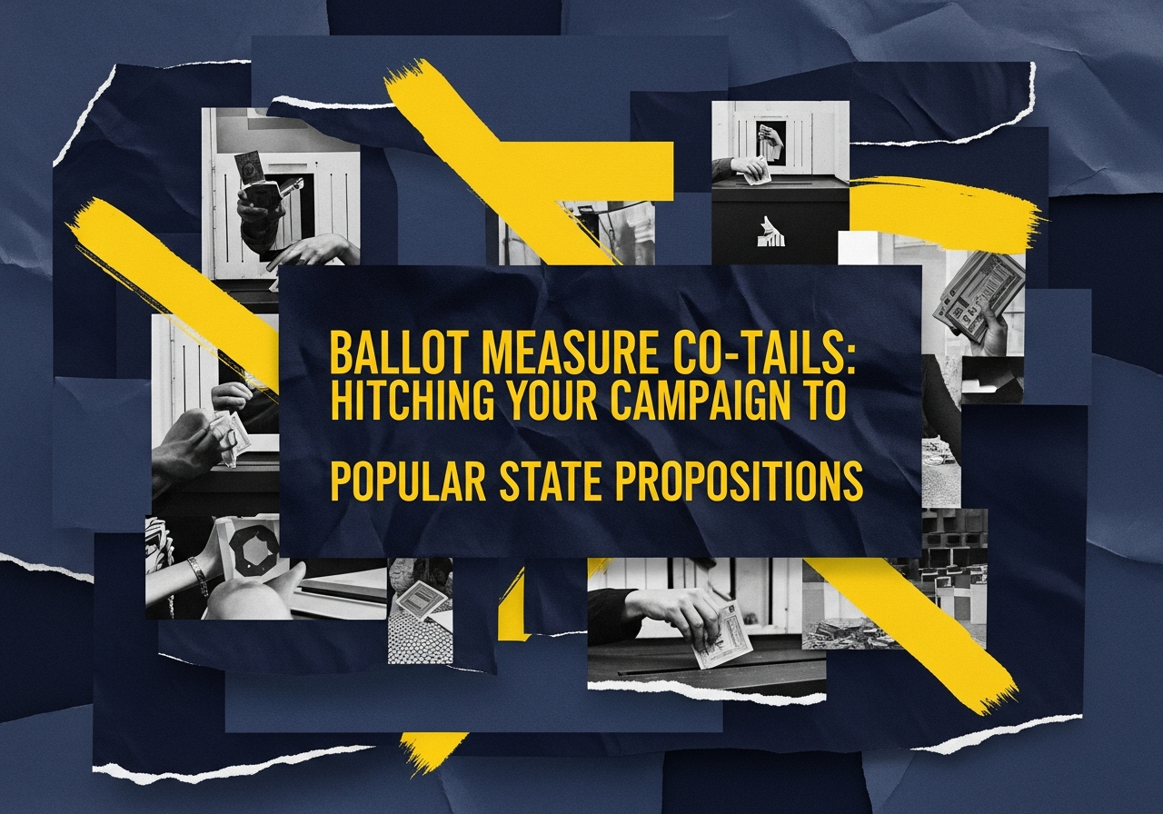 Democratic campaign literature linking a candidate to a popular state ballot measure