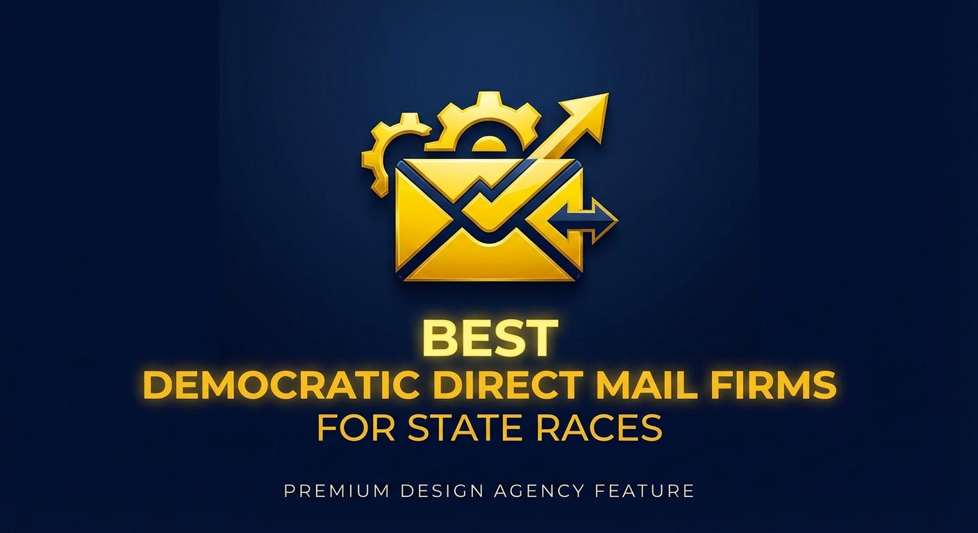 Stack of union-printed political direct mailers for a democratic state candidate