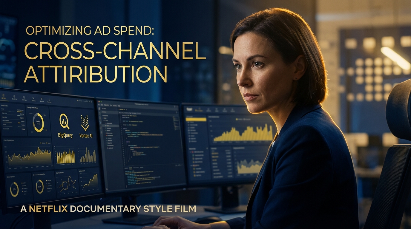 Dashboard showing BigQuery and Vertex AI analytics for political campaign attribution