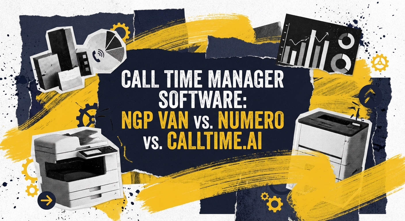 Democratic candidate using call time manager software on a smartphone