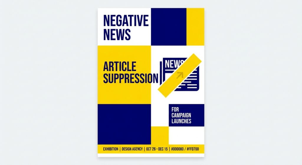 Democratic campaign manager analyzing search results for negative news article suppression strategies