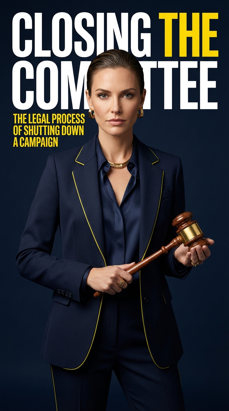 Democratic campaign manager reviewing FEC termination documents