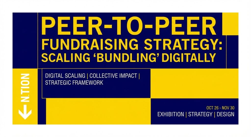 Diverse group of campaign volunteers using tablets for peer-to-peer fundraising