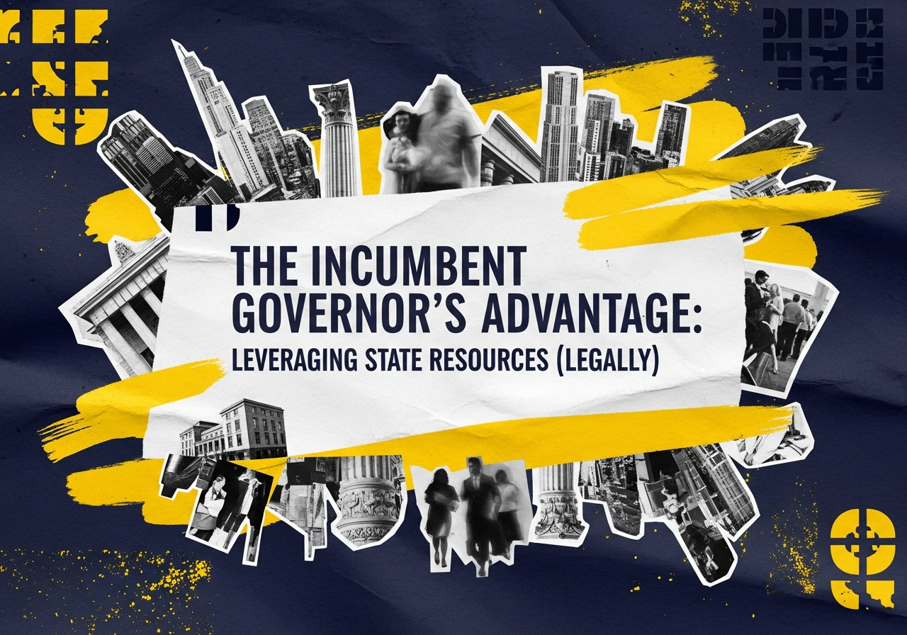 Democratic Governor giving a press conference at a state capitol podium