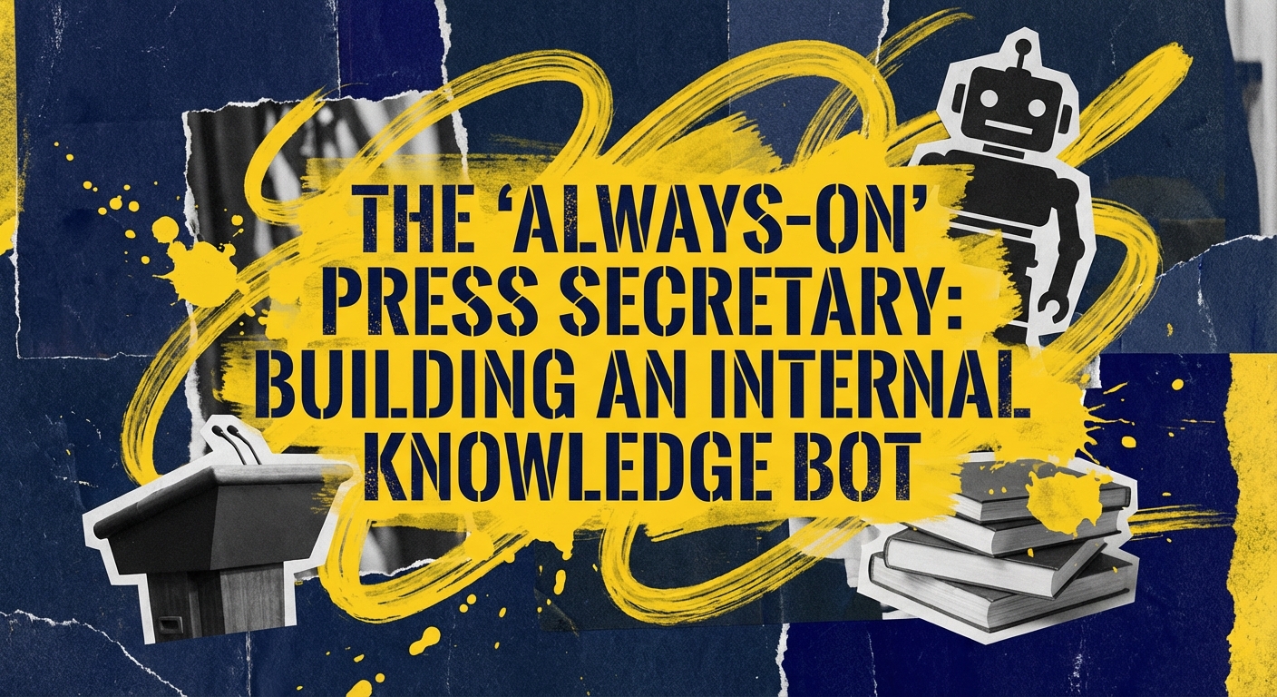 Democratic campaign staff utilizing an internal AI knowledge bot for rapid response