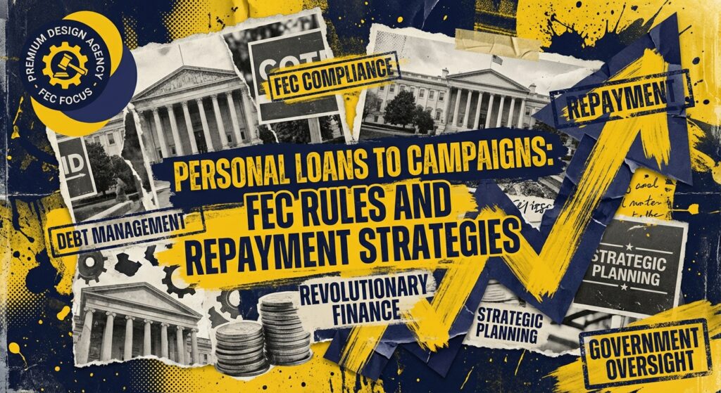 Democratic candidate reviewing FEC personal loan rules and repayment strategy documents