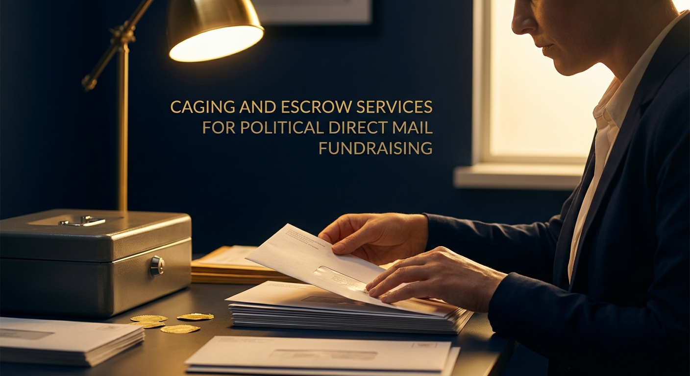 Caging and Escrow Services for Political Direct Mail Fundraising workflow