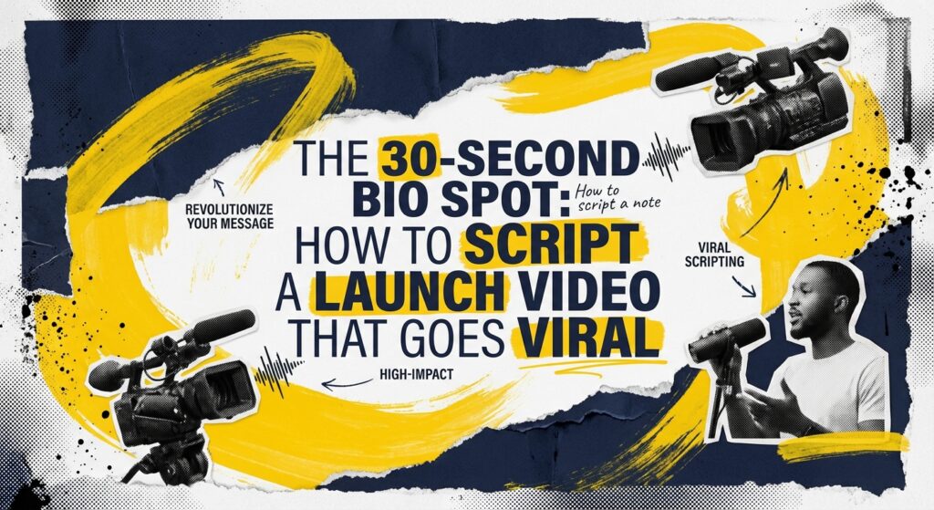 Film crew recording a political candidate for a 30-second bio spot launch video