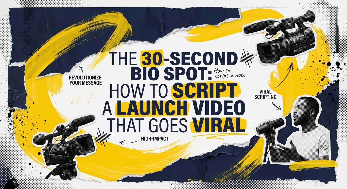 Film crew recording a political candidate for a 30-second bio spot launch video