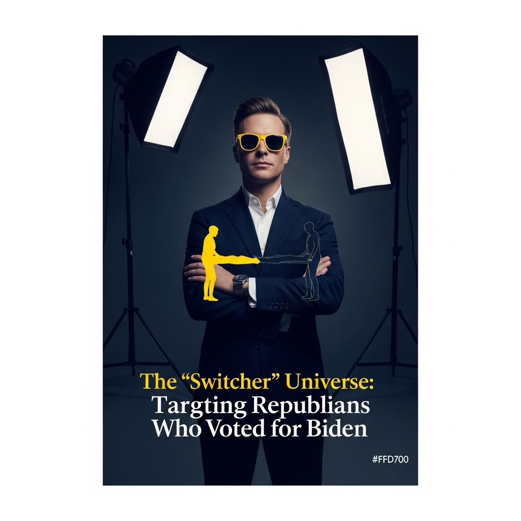 Democratic campaign strategy board showing data targeting of Republican voters who supported Biden