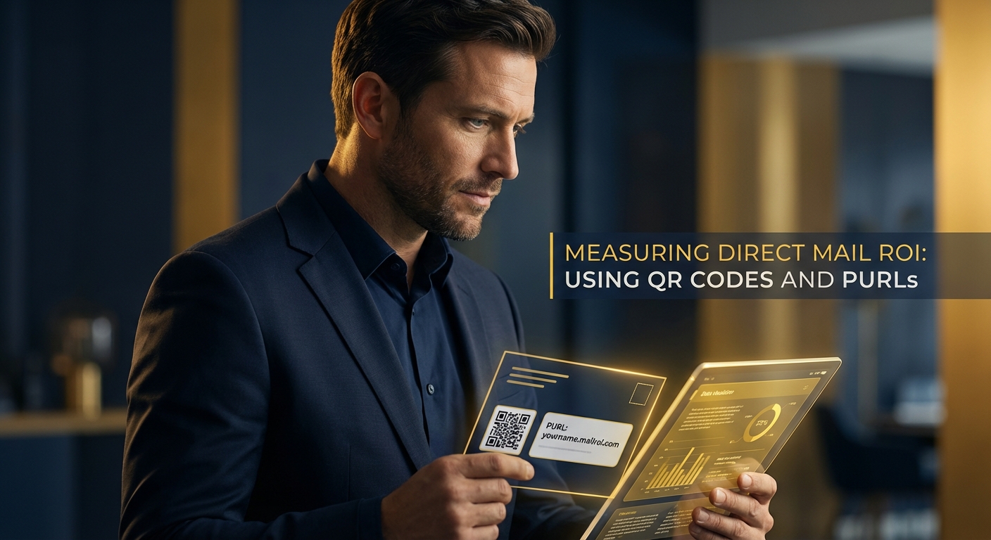 Voter scanning a QR code on a political mailer to check registration status