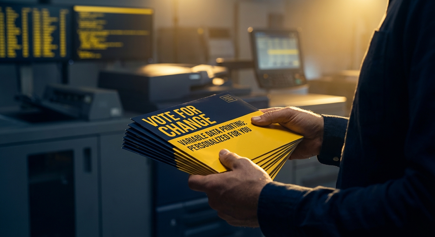 Variable Data Printing (VDP) For Democratic Political Mail examples showing personalized voter targeting