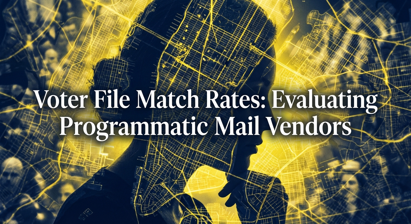 Voter File Match Rates Evaluating Programmatic Mail Vendors analysis chart